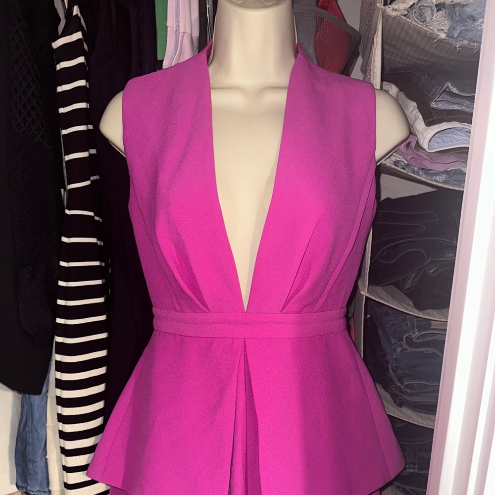 Pink Shorts Romper, Size XS